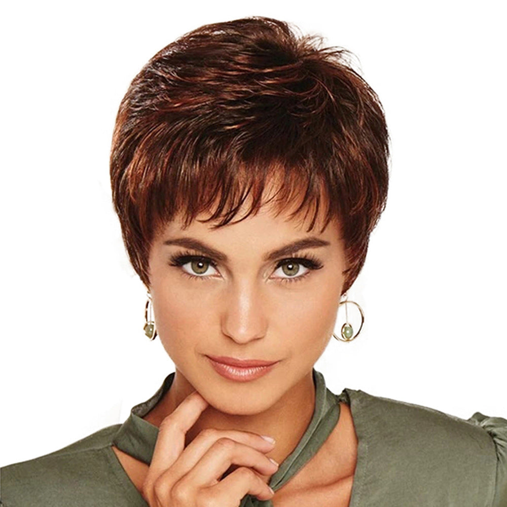 Popular Glamorous Women's Synthetic Wigs Set Wig Short Straight Hair