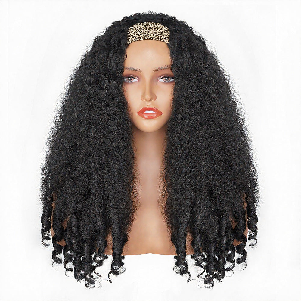 Chemical Fiber Machine Ice Ribbon Curly Wig Long Curls