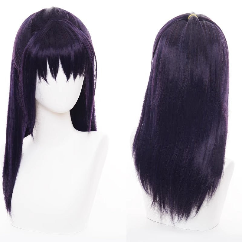 Battle Of Song Ge Ji Hair Dark Purple Half Tied Cos Wig