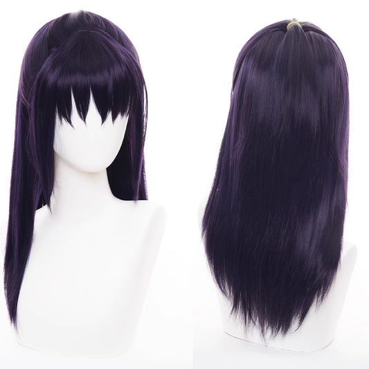 Battle Of Song Ge Ji Hair Dark Purple Half Tied Cos Wig