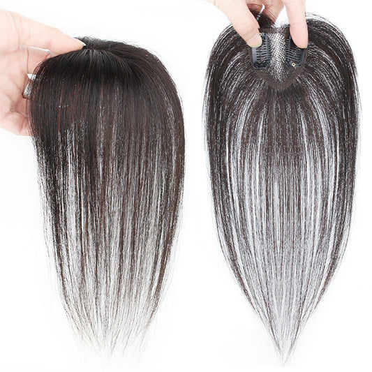 Top Hair Replacement Small Peach Heart Woven Lightweight Wig