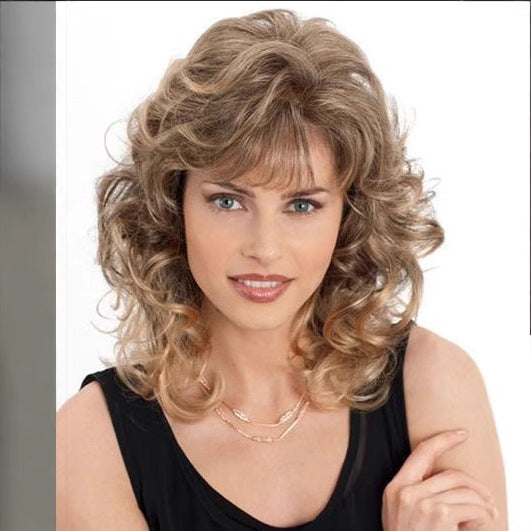 Popular Attractive Pretty Fashion Short Hair Wig Long Curls
