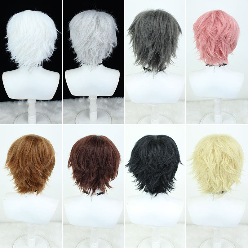 Face Puffy Silk Corn Stigma Hot Cos Wig