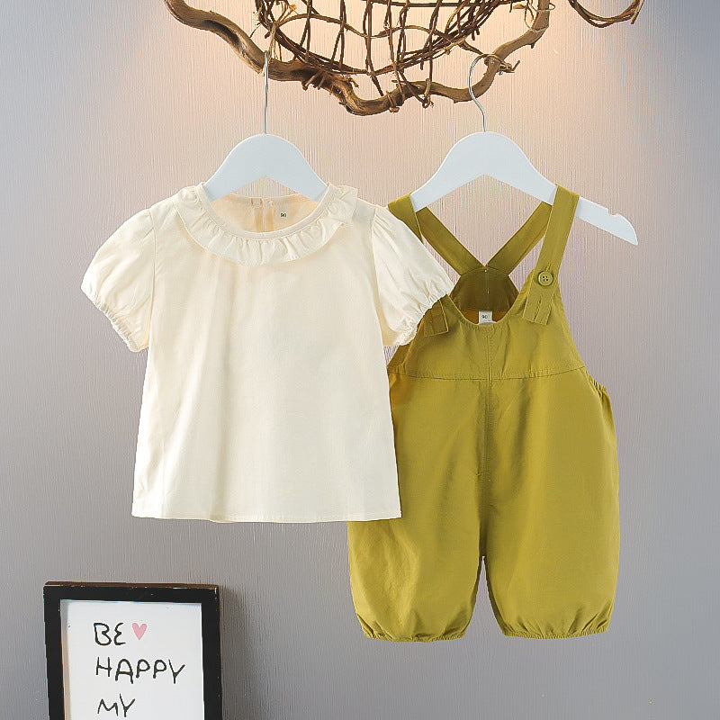 Children's Summer Dress Clothes For Babies Short-sleeved Children's Suit