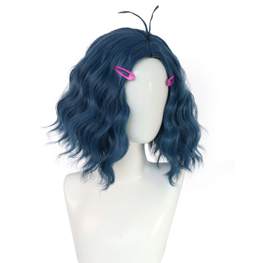 Mu Haze Blue Water Ripple Dull Hair Cos Wig