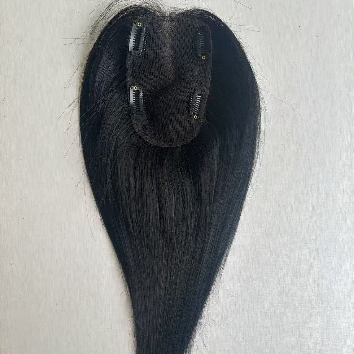 Women's Swiss Net Top Supplementing Piece Light Thin Breathable Traceless High Wig Short Straight Hair