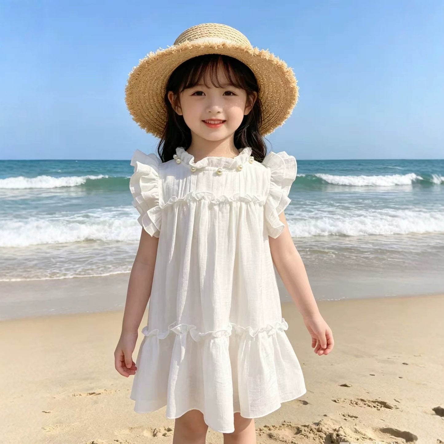 Yunnan White Body Summer Princess Clothing Children's Dress