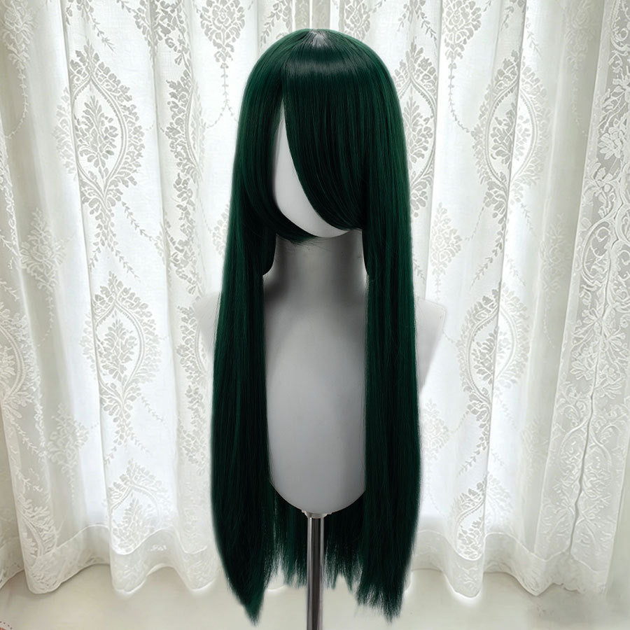 Universal Bangs Long Straight Fiber Rose Net Cos Wig