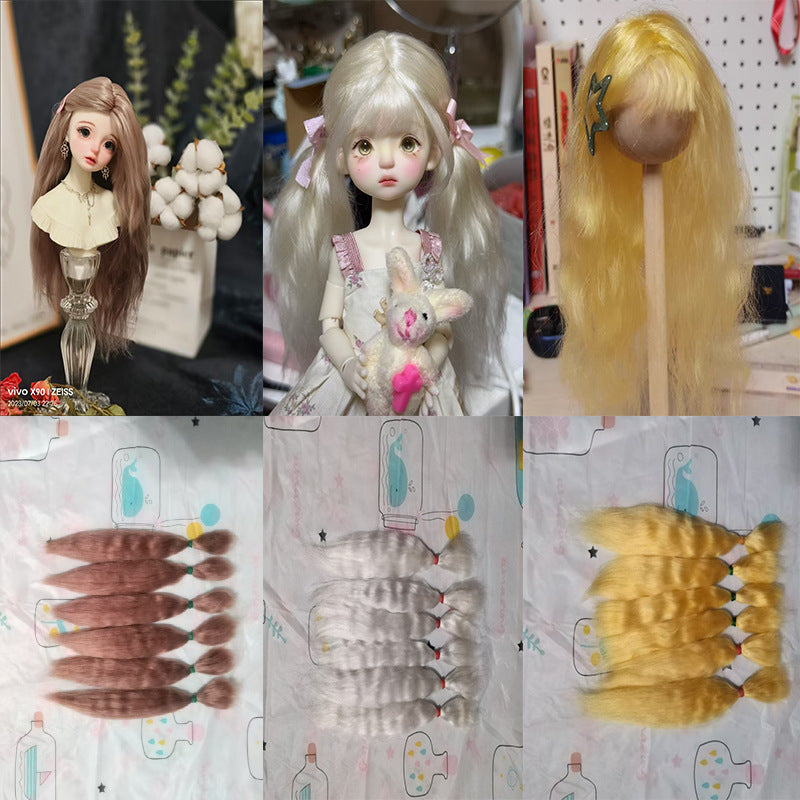 Dyed Hair Pack Small Cloth Split Cos Wig