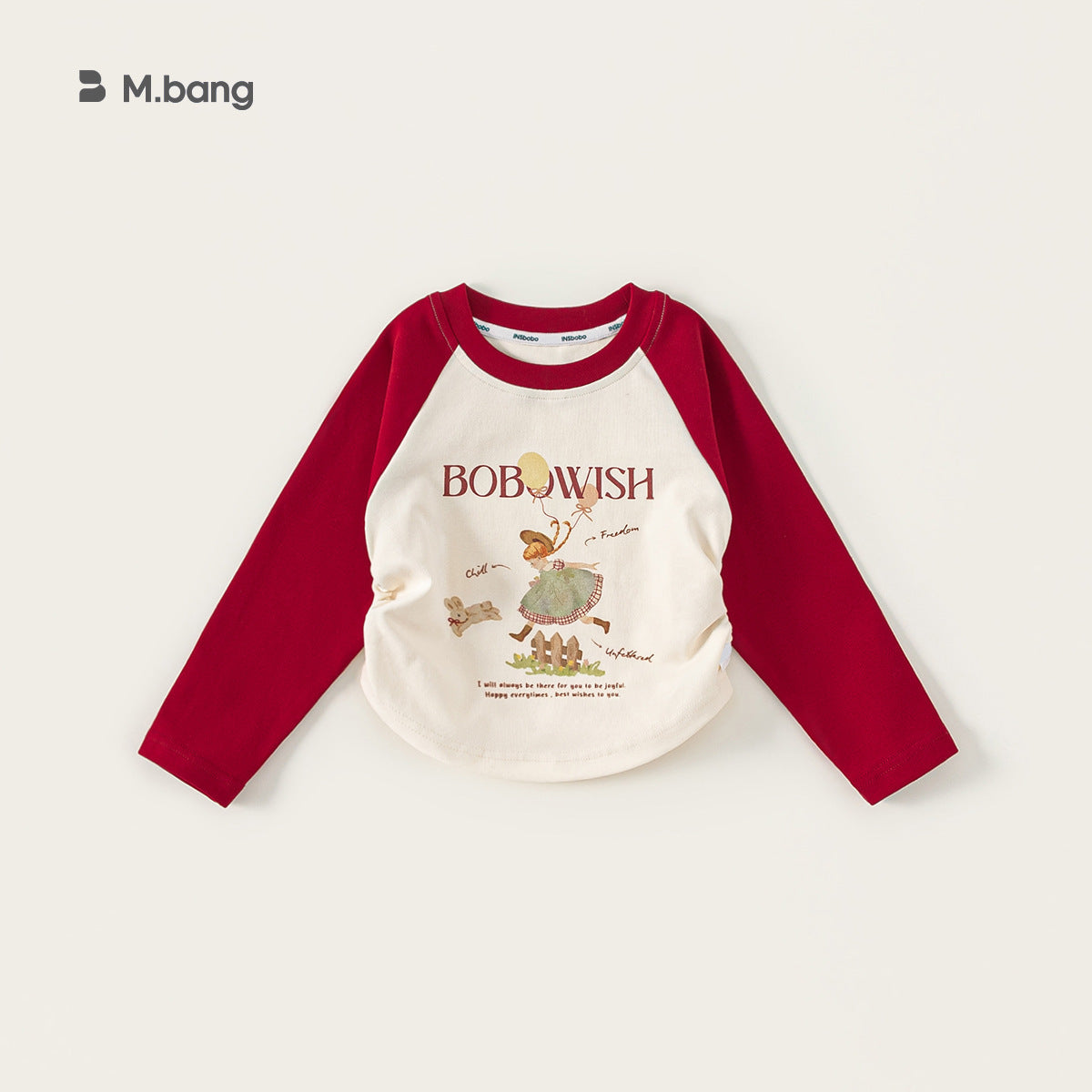 Children's Clothing Clothes Color Matching Top Long Children's T-shirt