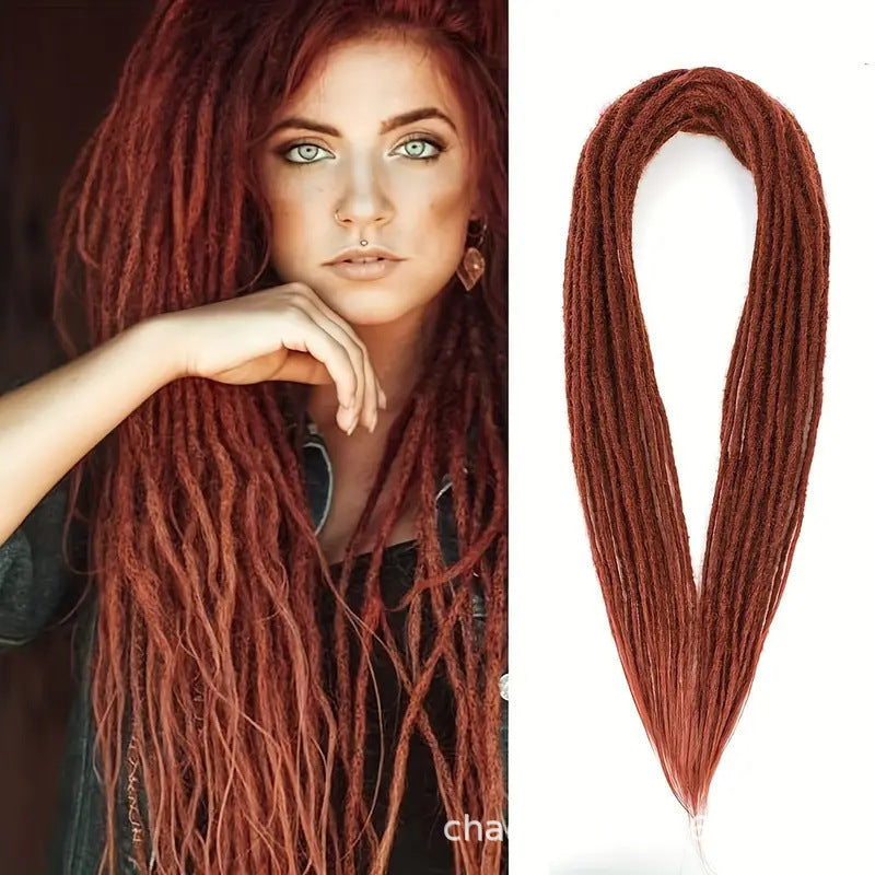 Fiber Crochet Hair Hip Hop Reggae Double Wig Ponytail
