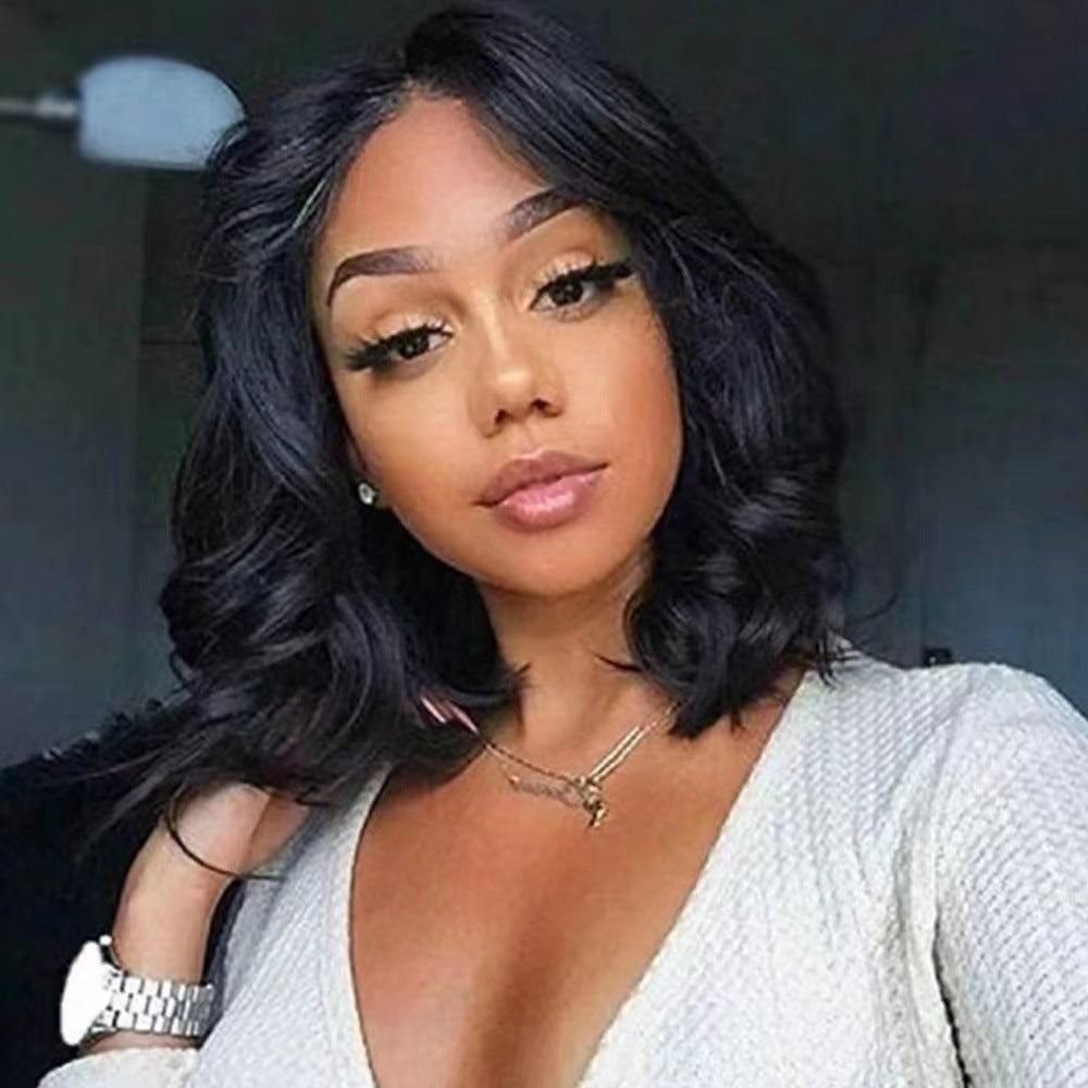 Women's Partial Short Curly Hair Chemical Fiber Mid-length Head Wig Long Curls