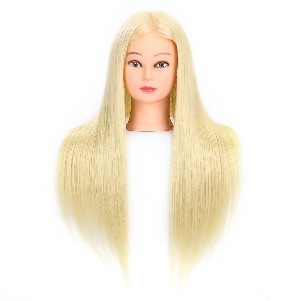 Artificial Hair Mannequin Head Hairdressing Practice Perm Braiding Updo Trimming Other Wig
