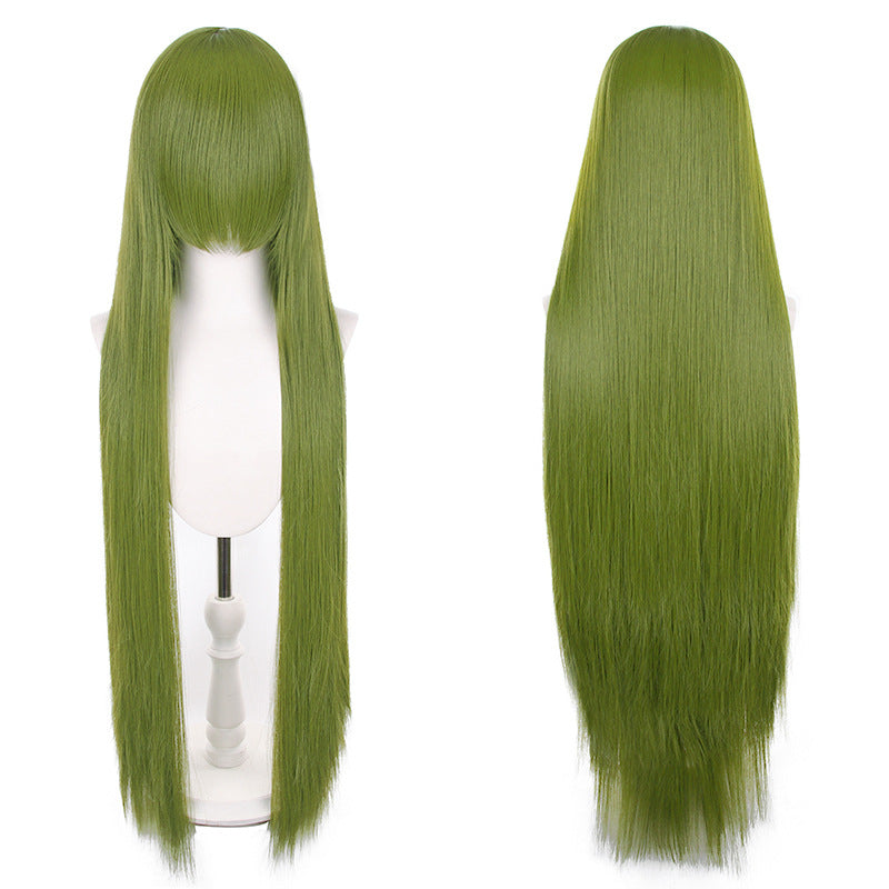 Mao Style Universal Scalp Head Long Bangs Cos Wig