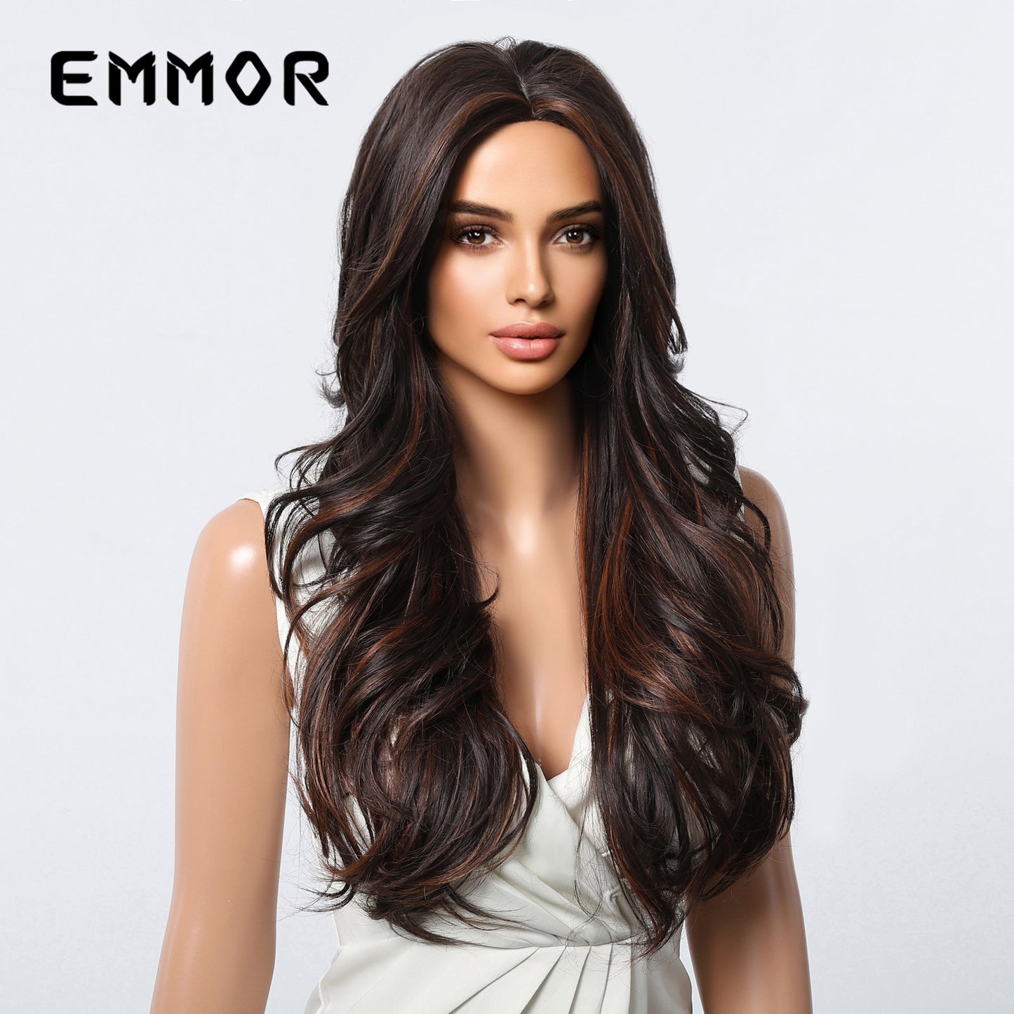 Curly Hair Fashionable Temperament Natural Female Full Wig Long Curls