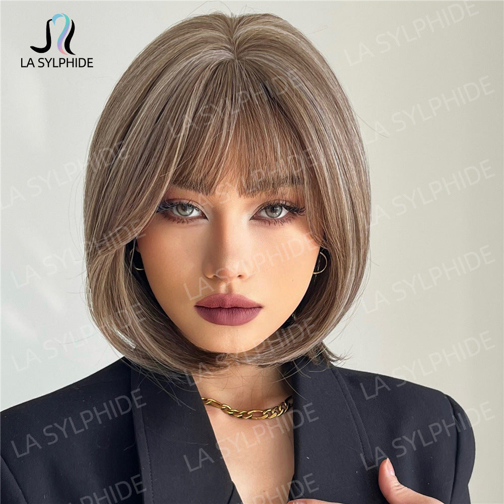 Women's Length Haircut Simulation Full Top Cover Real Hair Wig