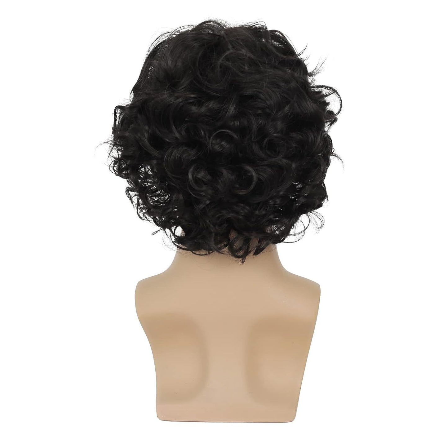 Men's Curly Hair Fluffy Denim Style Fiber Men's Wig