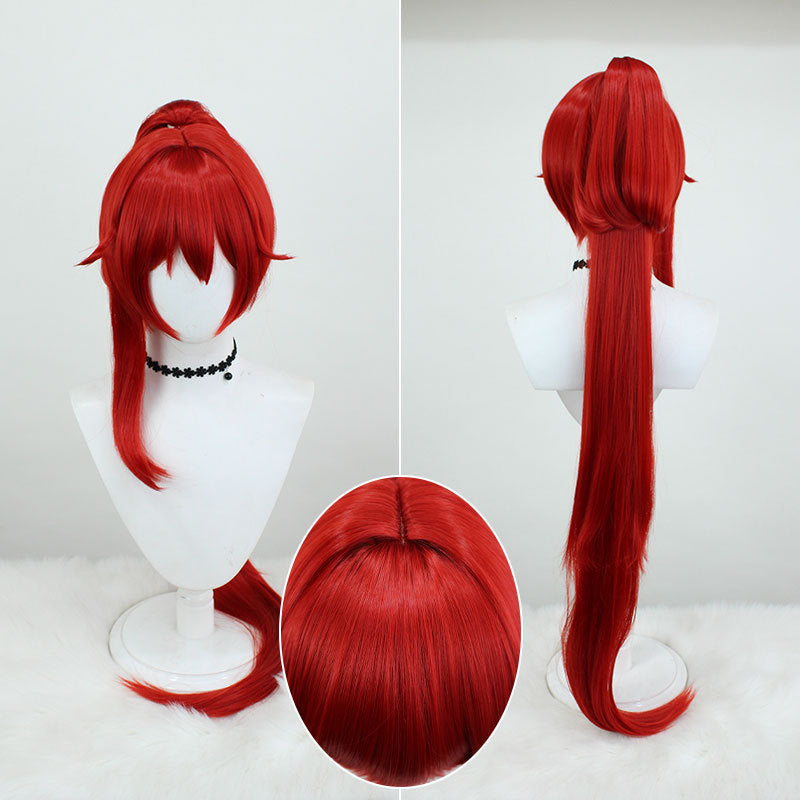 Lin Simulation Scalp Top Tiger Mouth Cos Wig