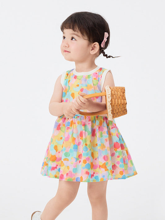 Children's Princess Skirt Thin Pure Cotton Western Children's Dress