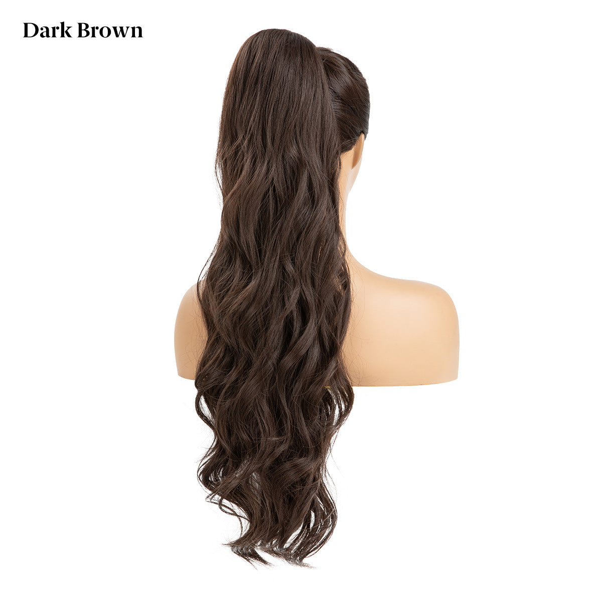 Women's Ripple Drawstring Chemical Fiber Long Curly Wig Ponytail