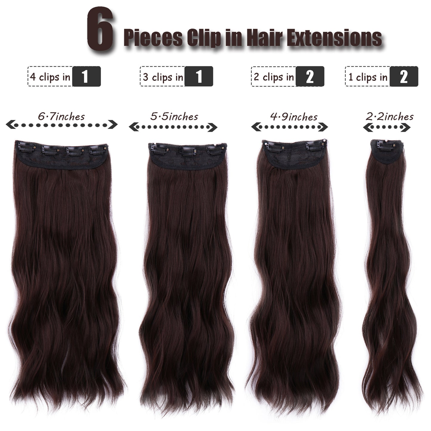 Chemical Fiber Hair Extension Set Hairpiece Clip Supplementing Wig