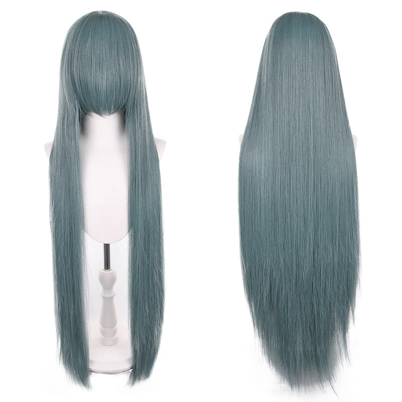 Mao Style Universal Scalp Head Long Bangs Cos Wig