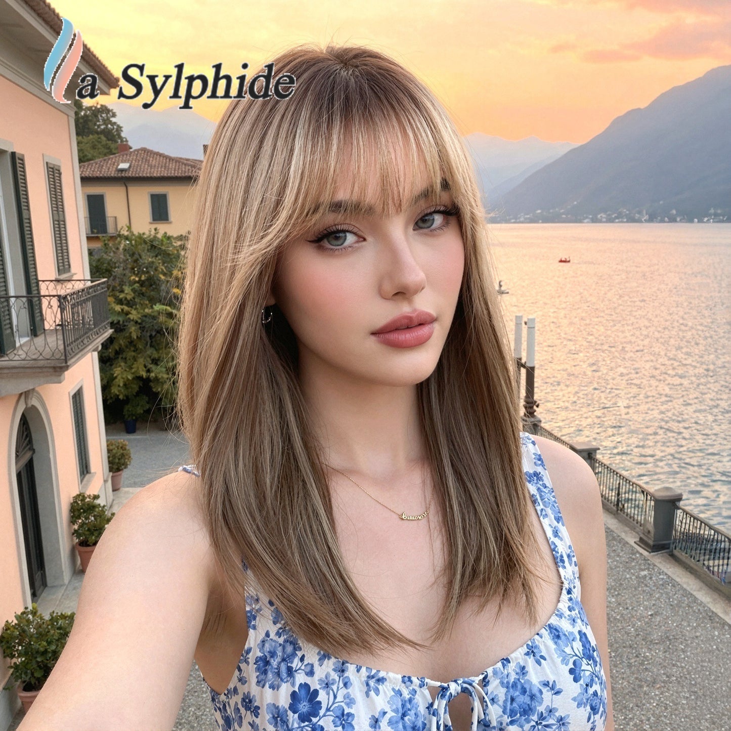 Simulation Fiber Gradient Fashion High Skull Wig Long Curls