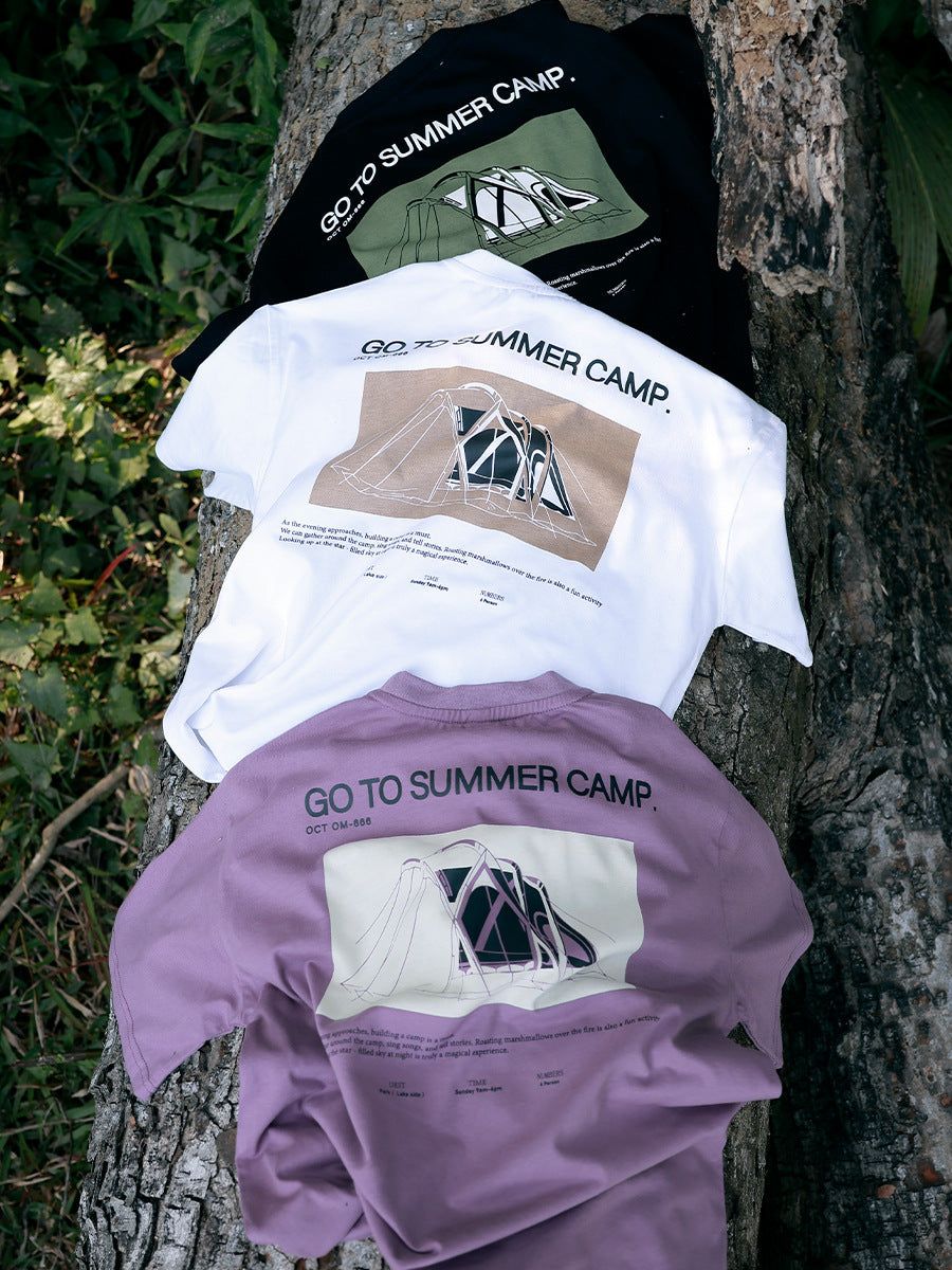 Children's Cotton Short-sleeved Summer Outdoor Sports Half Children's T-shirt