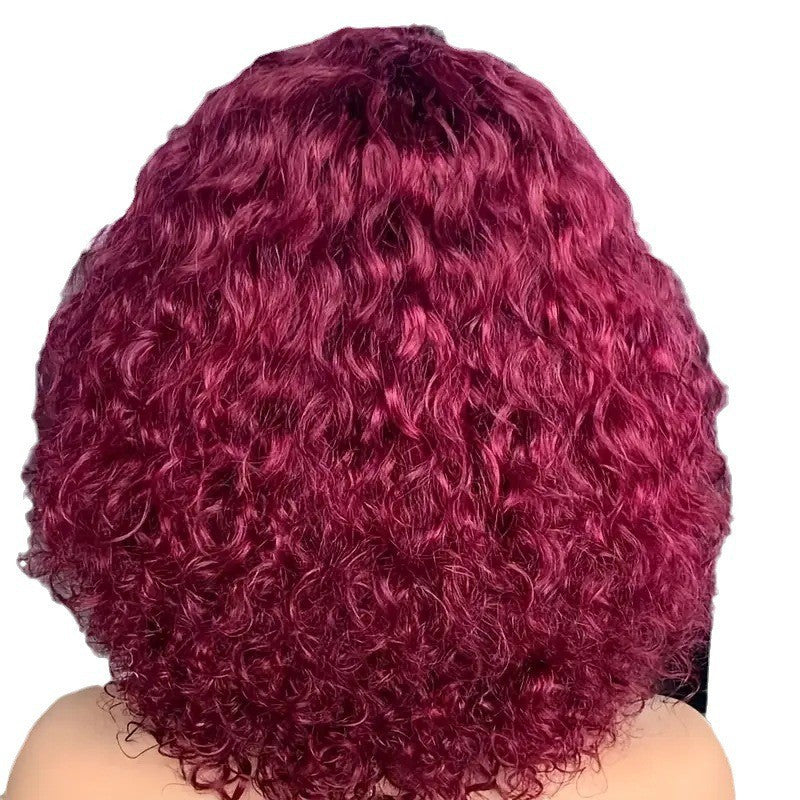 Casual Women's Fashion Small Afro Fiber Wig Short Curly Hair