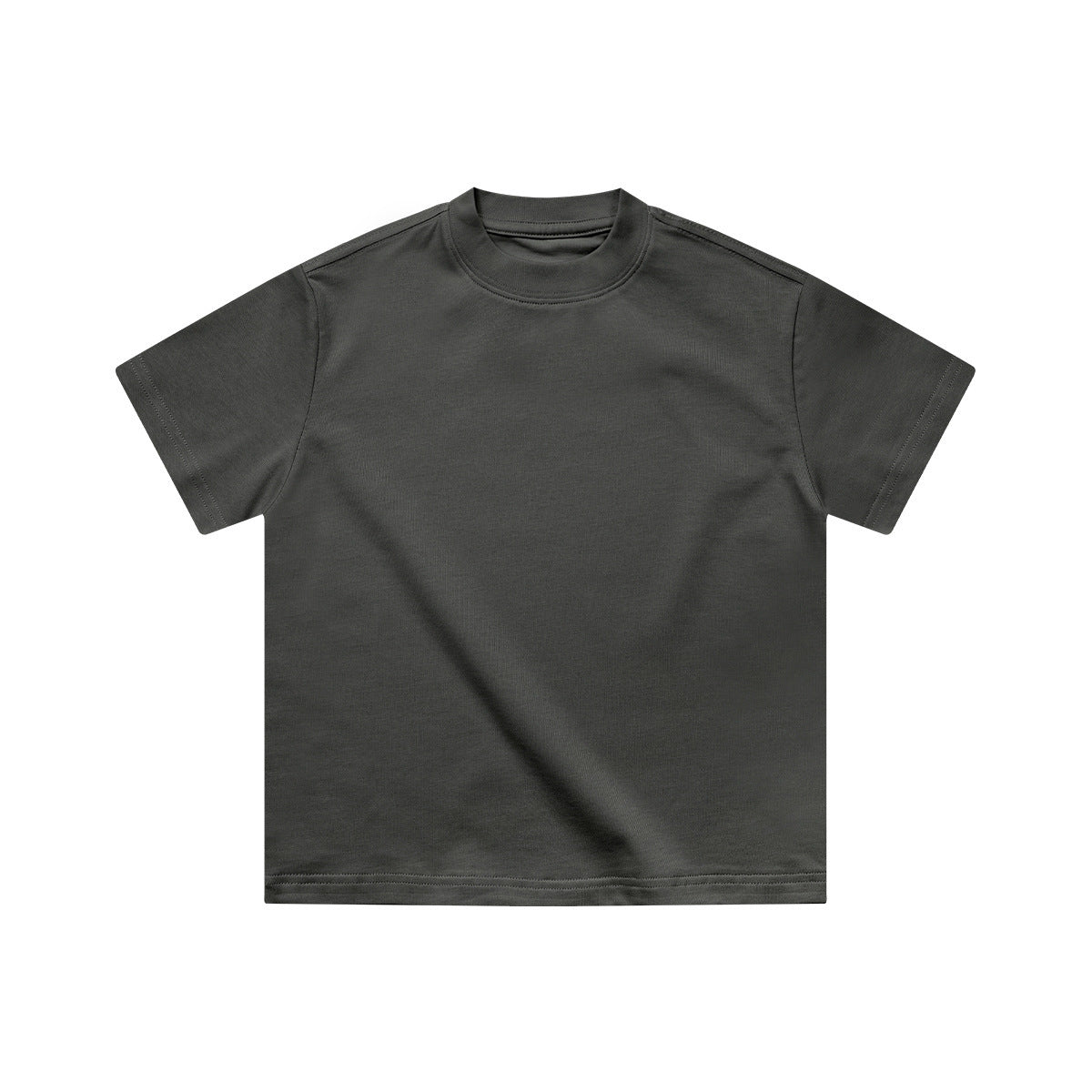 Children's Short-sleeved Summer Clothes Heavy Cotton Solid Children's T-shirt