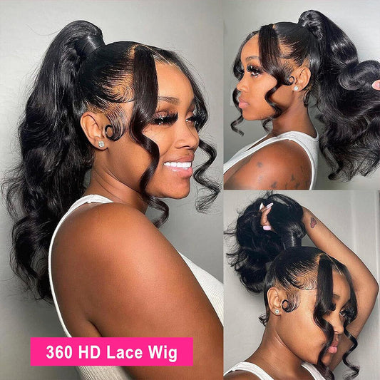 Lace Black Mid-length Curly Hair Fiber Wig Long Curls