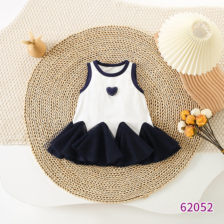 Children's Summer Clothing Casual Versatile Sleeveless Vest Children's Dress