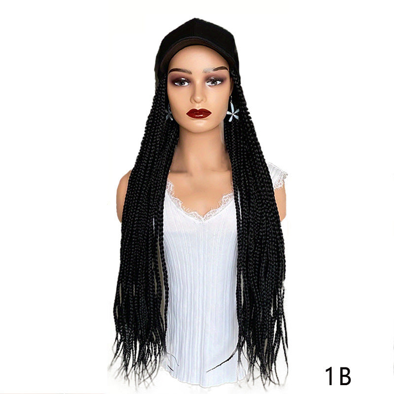 Integrated Instant Noodle Curls Black Peaked Cap African Screw Roll Other Wig