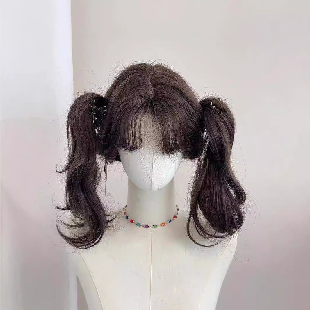 For Casual Wave Small Imitating Real Wig Long Curls