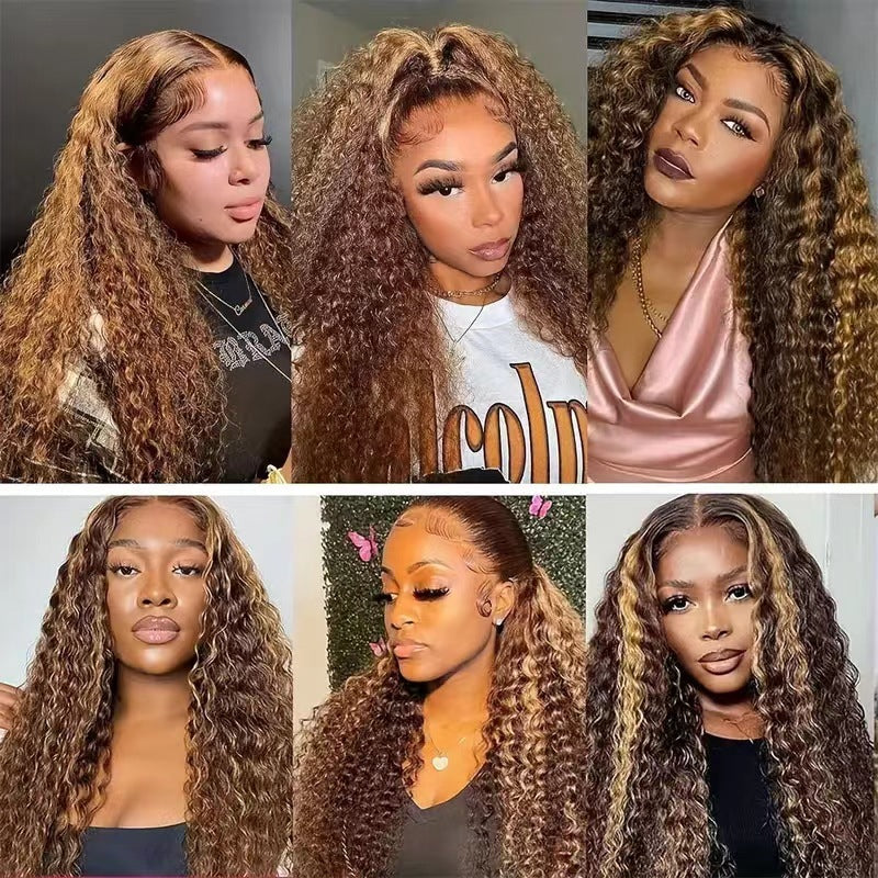 Women's Lace Front Synthetic Wigs Fashion Natural Wig Long Curls