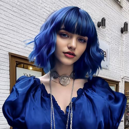 Synthetic Curly Hair Natural Shoulder Long Wig Bangs