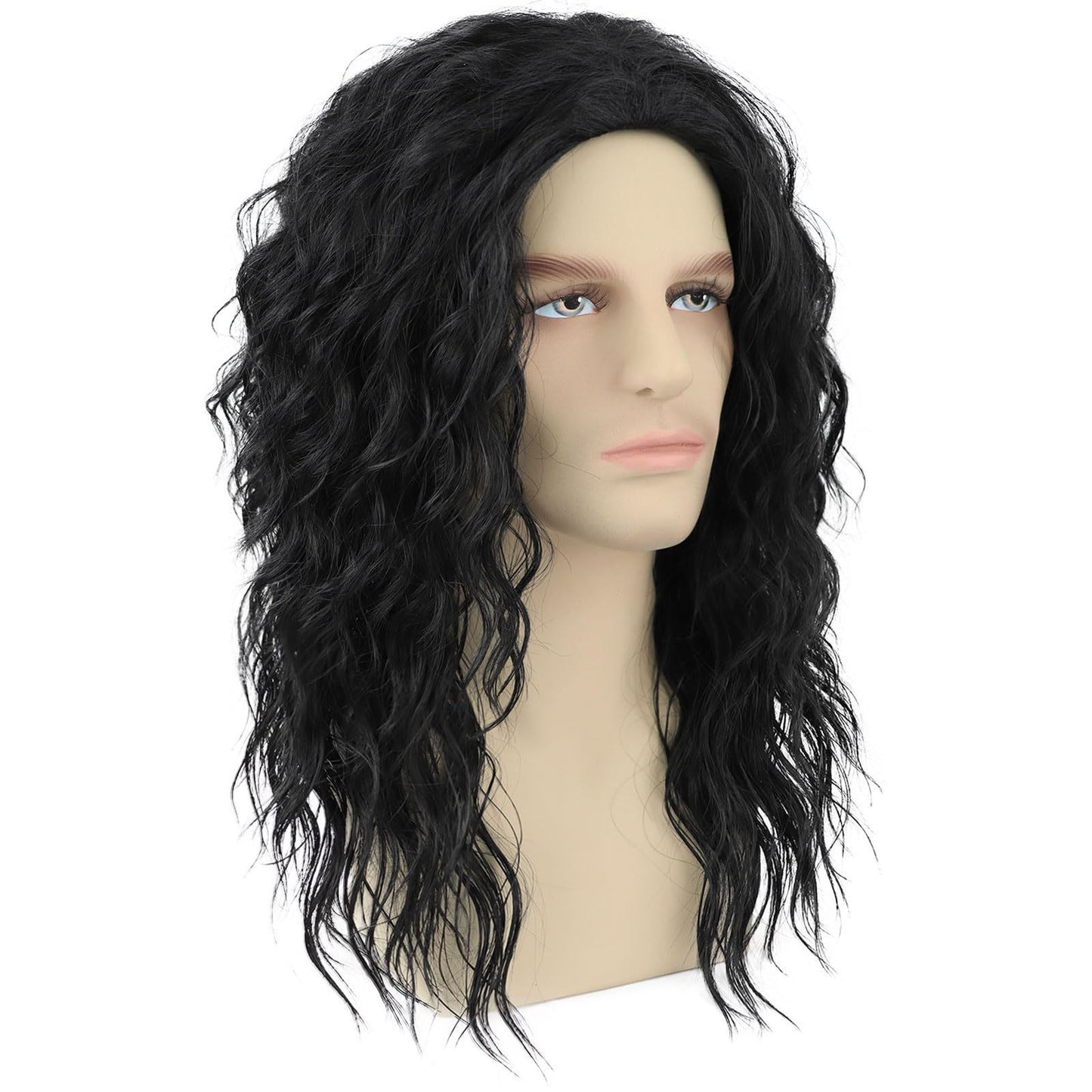 Jackson Rock Imitation Show Stage Performance Black Flip Rear Men's Wig