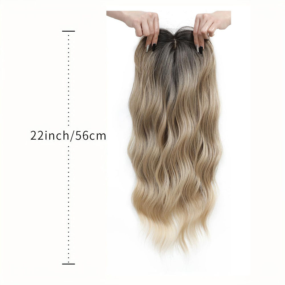 Women's Hairpiece Chemical Fiber Long Curly Hair Gradient Golden Wig
