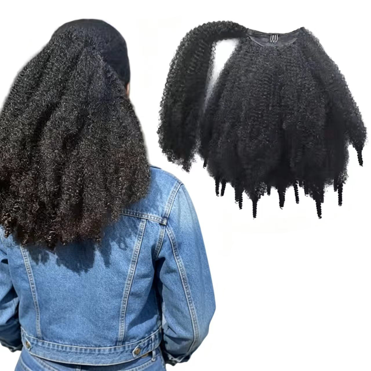 Inch African Spring Twist Hook Fiber Hair Bag Wig Ponytail