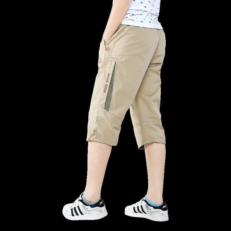 Children's Cropped Summer Sports Shorts Medium Big Loose Children's Pants