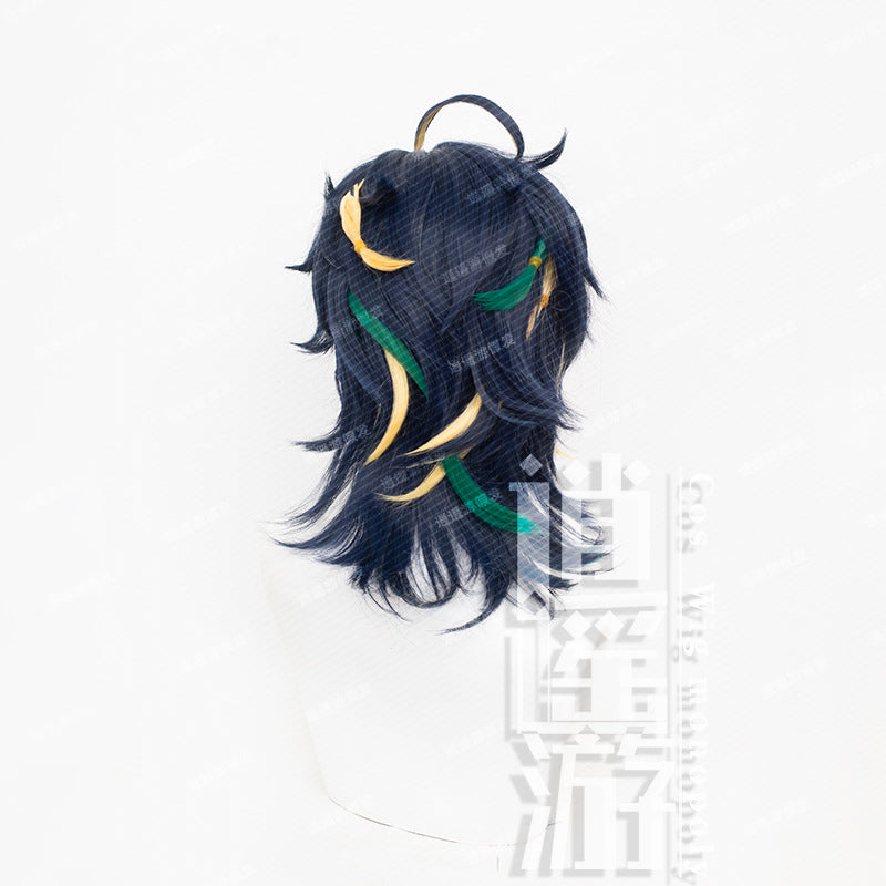 Travel Original God Simulation Scalp Top Two-color Highlight Short Cos Wig