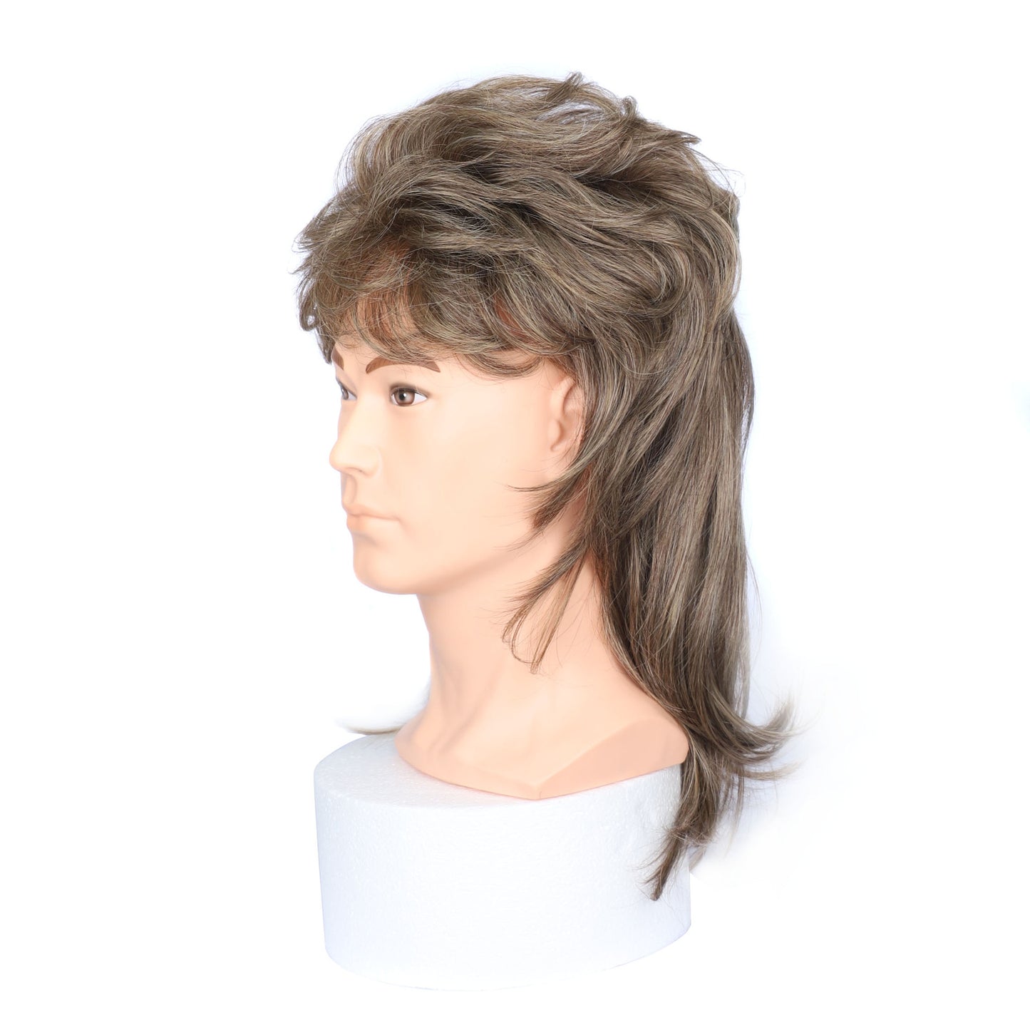 Men's Export Head Cover Personality Fashion Mid-length Curly Men's Wig