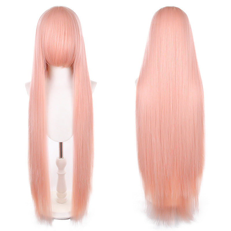 Mao Style Universal Scalp Head Long Bangs Cos Wig