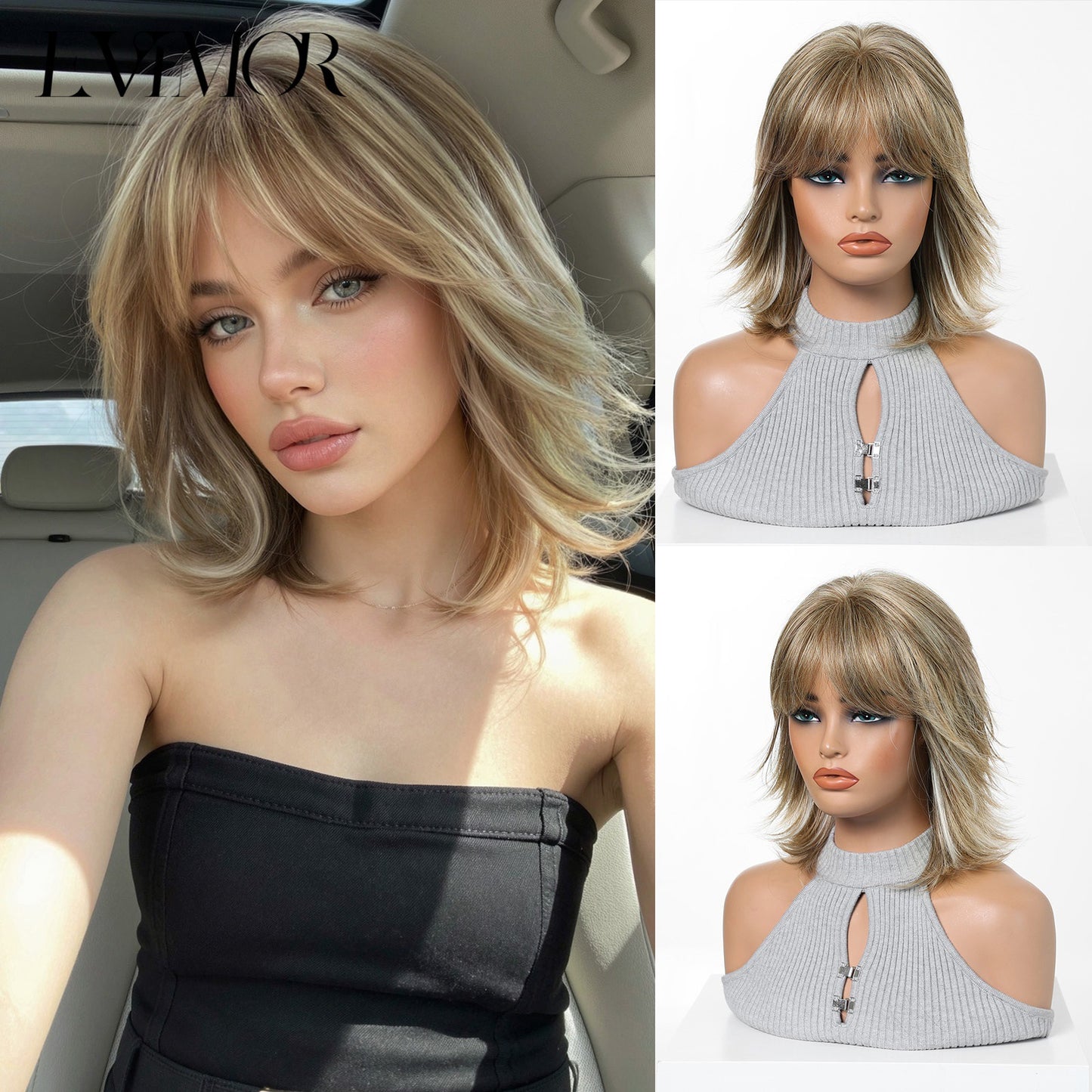 High Level Wolf Tail Neutral Trendy Short Anchovy Head Chemical Cos Wig