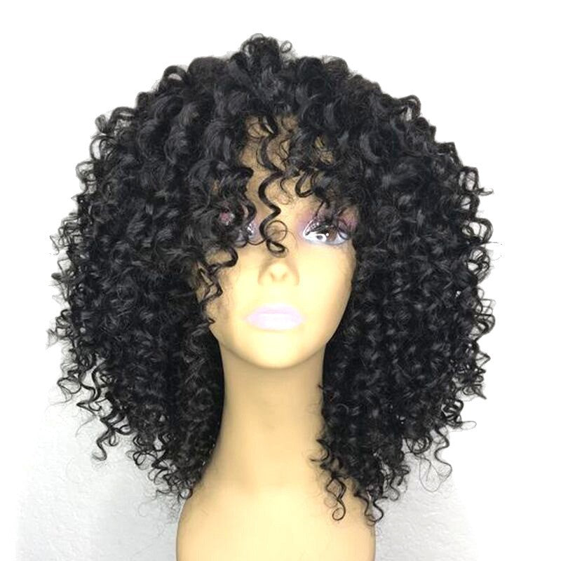 Creative Women's Chemical Fiber Afro Mid-length Wig Short Curly Hair