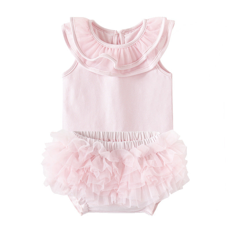 Summer Born Separated Top Culottes Princess Full Jumpsuit, Climbing Suit