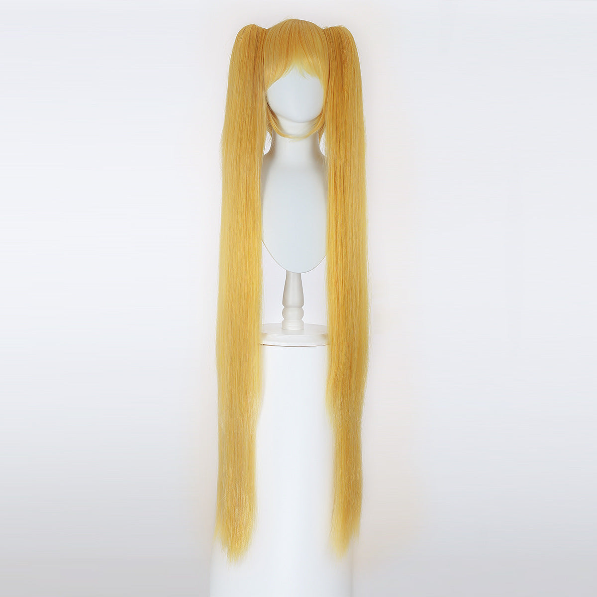 Blue Gradient White Snow Pairs Ponytail Cos Wig