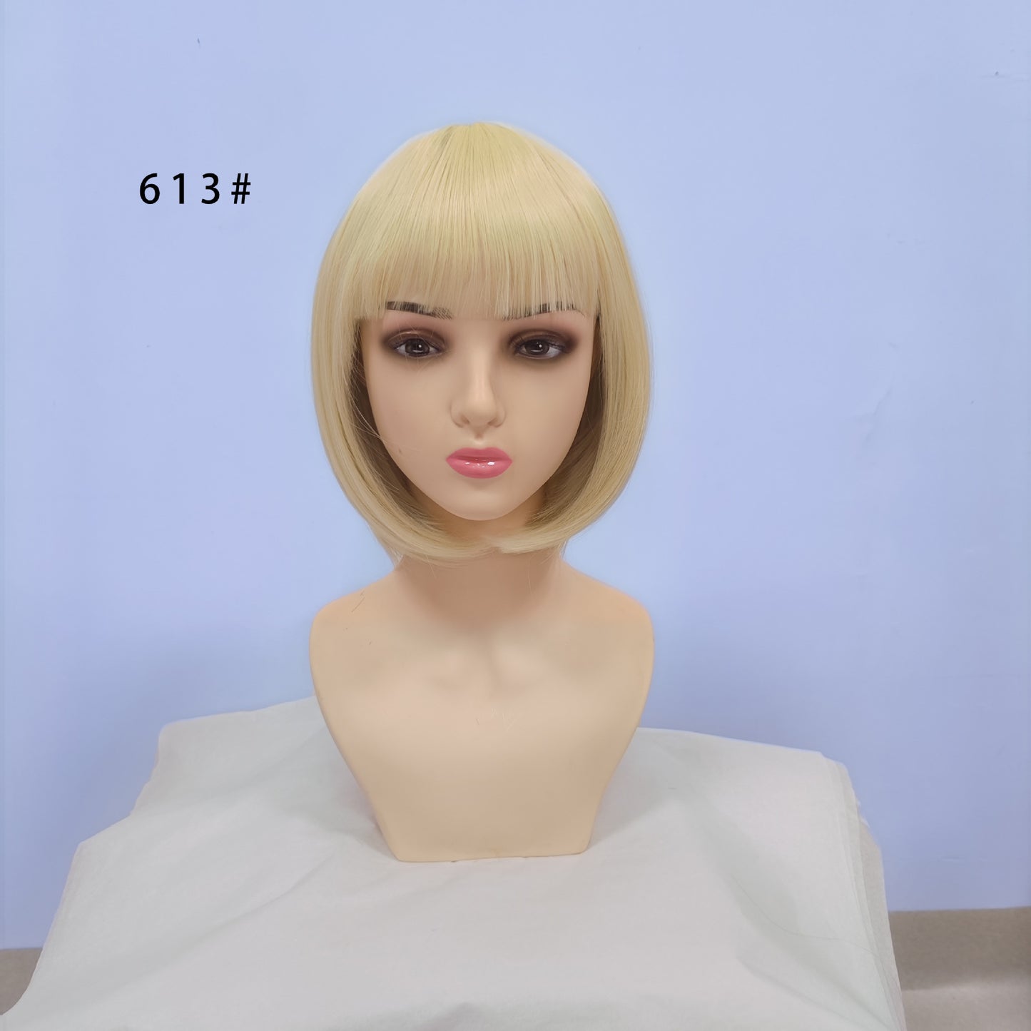 Graceful Classic Bangs Female Synthetic Wigs Wig Short Straight Hair