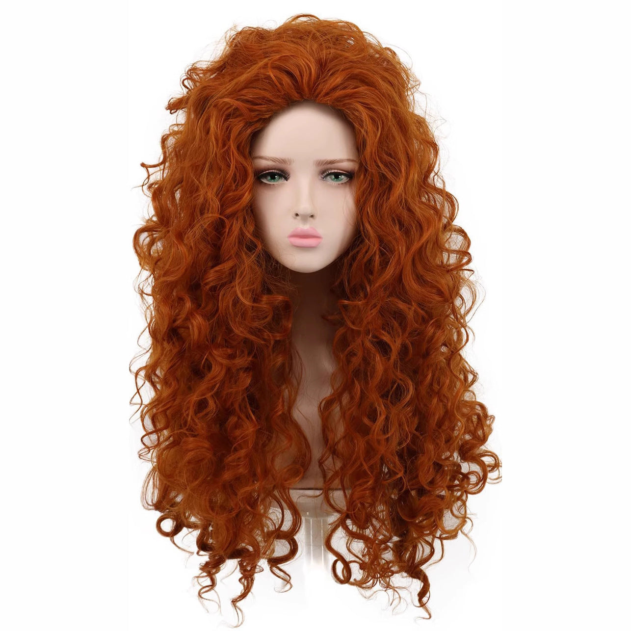 Brave Legend Princess Merida Instant Noodle Curls Long Curly Hair Cos Wig