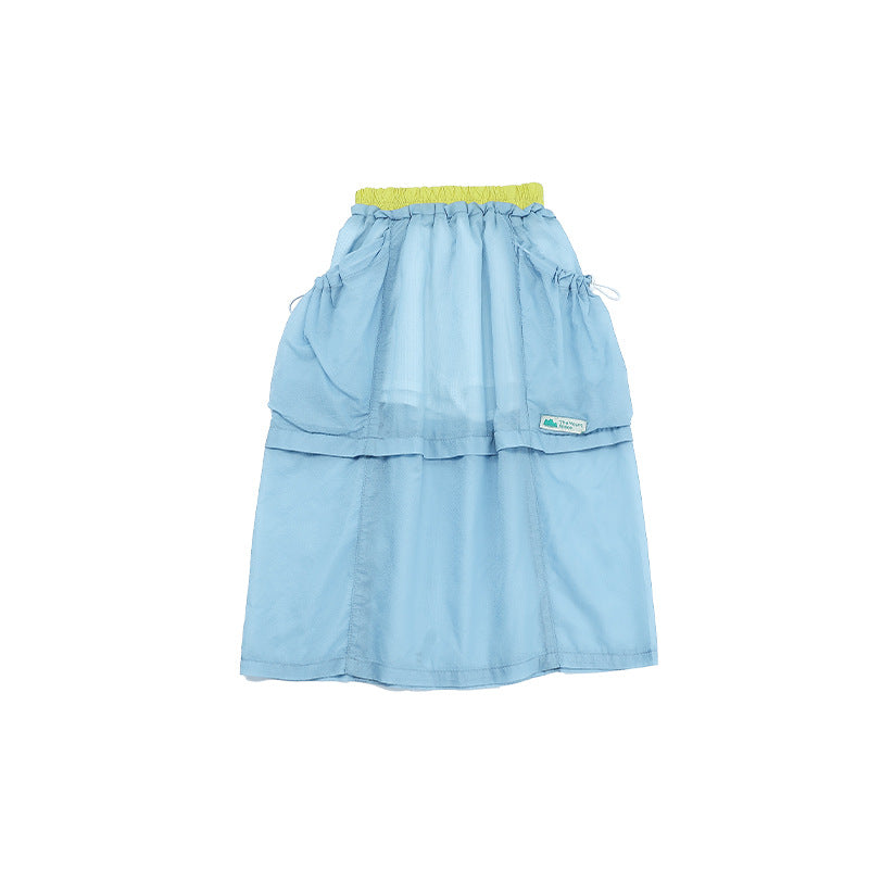 Children's Lightweight Breathable Short-sleeved Mulberry Cotton Outdoor Sports Half Sleeve Children's T-shirt